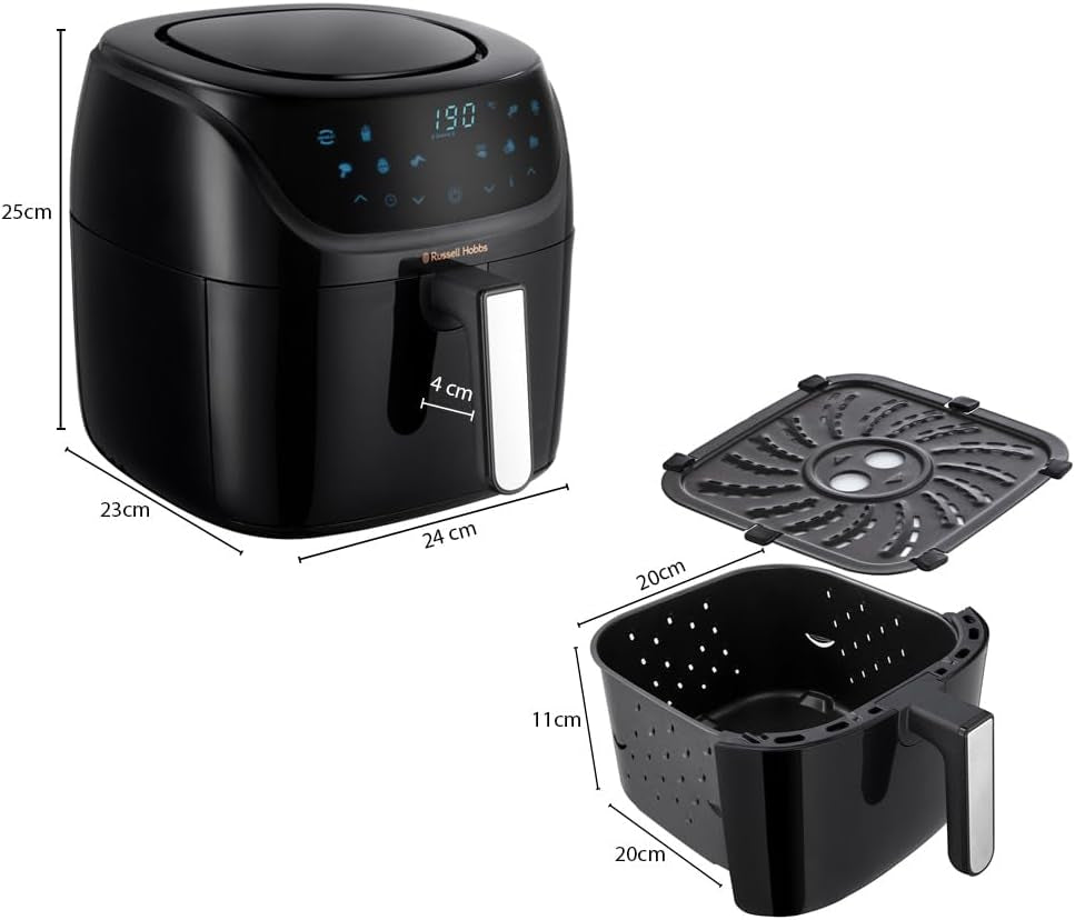 Russell Hobbs Air Fryer L 4L Rapid Airfryer, 7 matlagningsfunktioner, 10 program Hushållsapparater Naty Shop