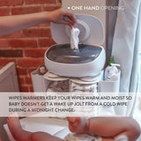 Prince Lionheart EVO Wipe Warmer för engångsvåtservetter för baby med värmande nattljus Ever-Fresh-system (EU-adaptrar) 1 st (1 förpackning)