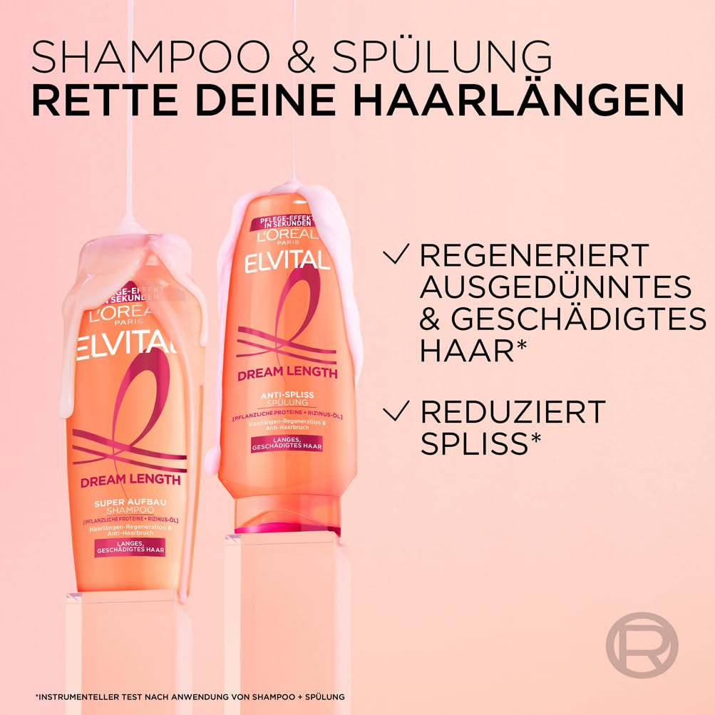 L'Oréal Paris Elvital Dream Length Super Building Schampo, för drömmande långt hår L'Oréal dusch och bad