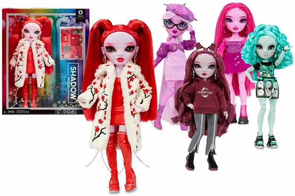 Rainbow High Shadow High Series 3 - Scarlett Rose - Maroon Fashion Doll - Fashionabla kläder och över 10 färgglada lektillbehör - Idealisk för 4-12 åringar och samlare