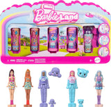 Barbie Mini Barbieland Set med 5 Fashionistas dockor, ca. 3,8 cm höjda minidockor i läppstiftsärmar Surprise Collection Set (stilar kan variera), JBD26 Naty Shop Dolls 4-pack