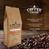COFFEE CRUISE Sweet Brazil Brasilianische Kaffeebohnen 1kg - Mittlere Röstung - Aroma Kakao und Schokolade - Für All Kaffeemaschinen - 100% arabiska