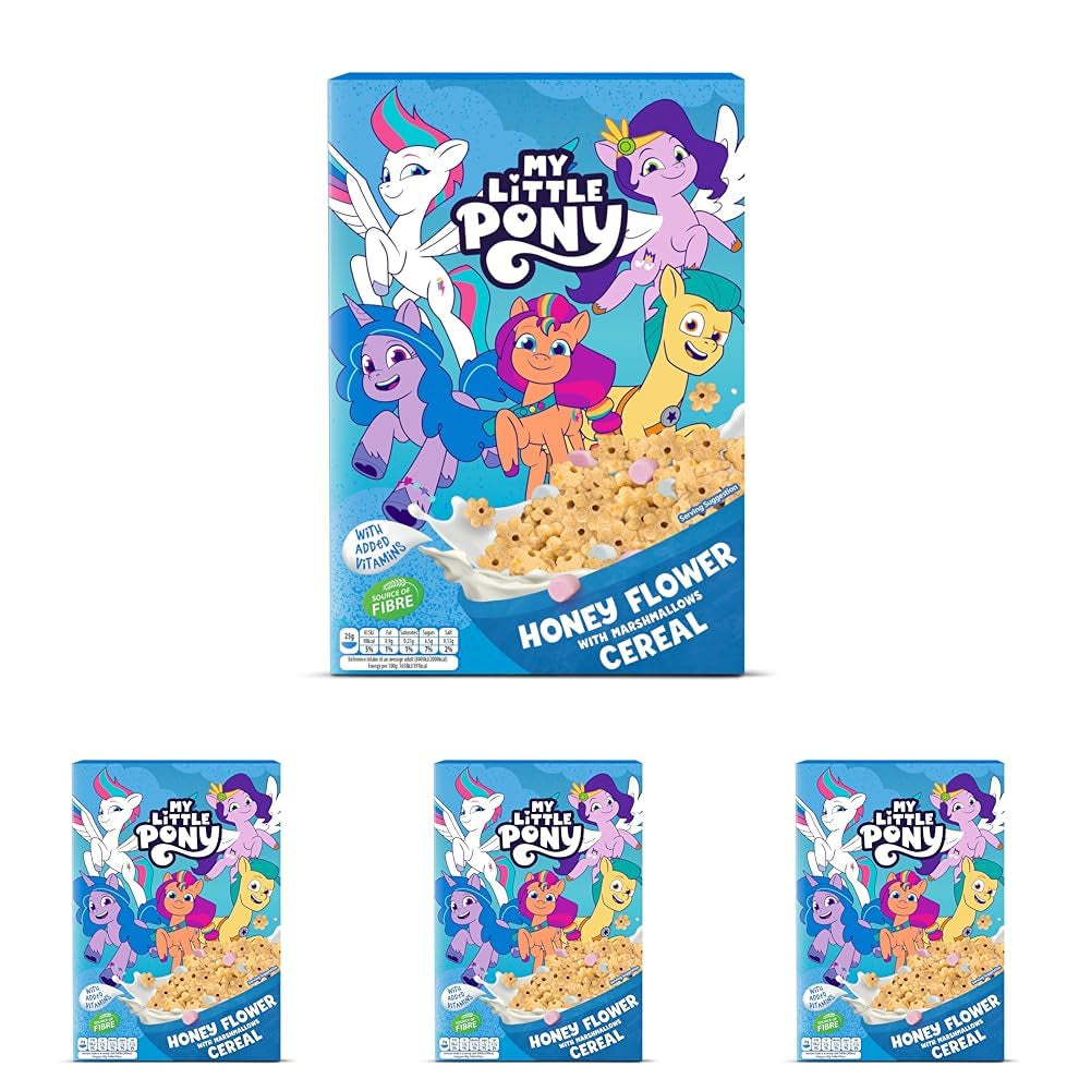Hot Wheels Honey Loops Crunchy fullkornsfrukostflingor med tillsatta vitaminer, 1 förpackning (1 x 375 g)