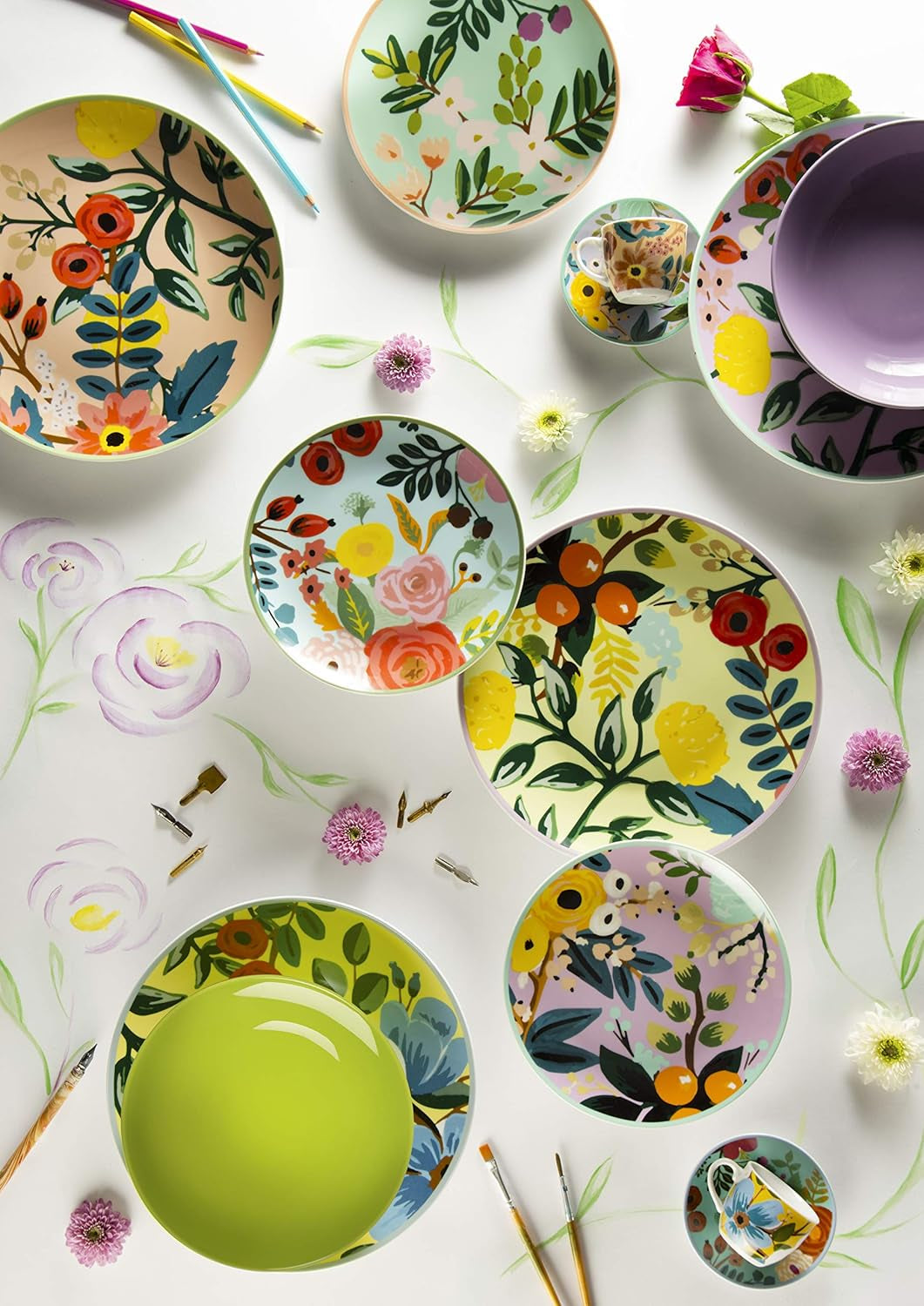 Excelsa bordsservering, 18 stycken, Blommor Frida
