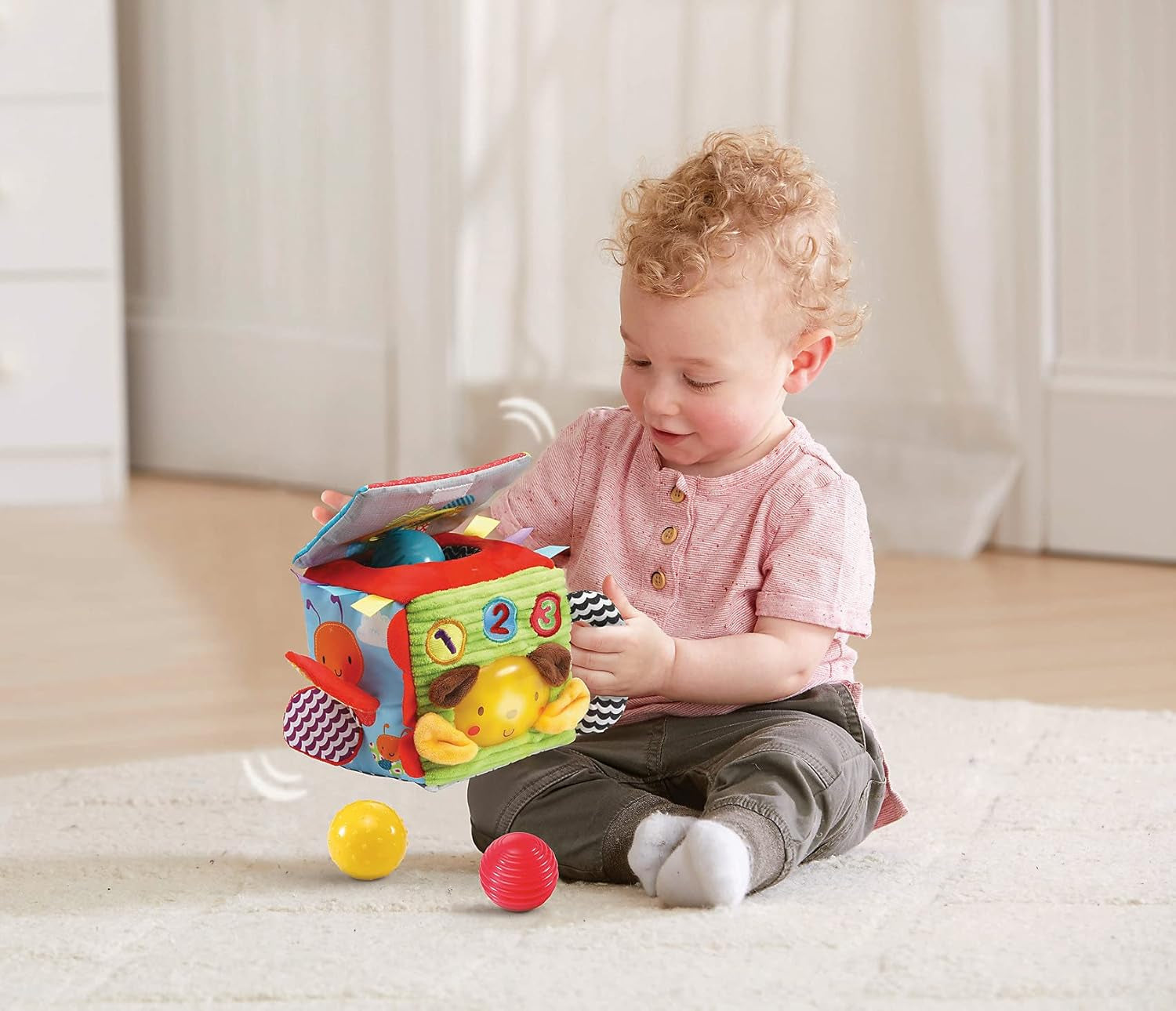 Vtech 80-528204 1-2-3 kub gosleksak för barn Jucarii Bebe Naty Shop