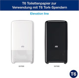 Tork 127530 Avancerad kvalitet Midi Mjukt Toalettpapper för Tork T6 Dual Roll Toalettpapper Dispenser / 2 Ply Rivfast Mjukt Toalettpapper 27 Pack (27 X 100 meter)