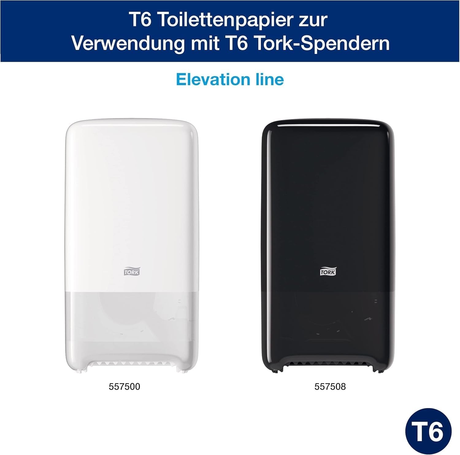 Tork 127530 Avancerad kvalitet Midi Mjukt Toalettpapper för Tork T6 Dual Roll Toalettpapper Dispenser / 2 Ply Rivfast Mjukt Toalettpapper 27 Pack (27 X 100 meter)