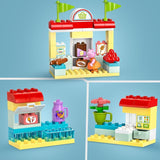 LEGO DUPLO 10434 Peppas Supermarket: kreativ pedagogisk leksak och lekset, present till pojkar och flickor från 2 år, uppmuntrar fingerfärdighet Byggset Besuche den LEGO-Store