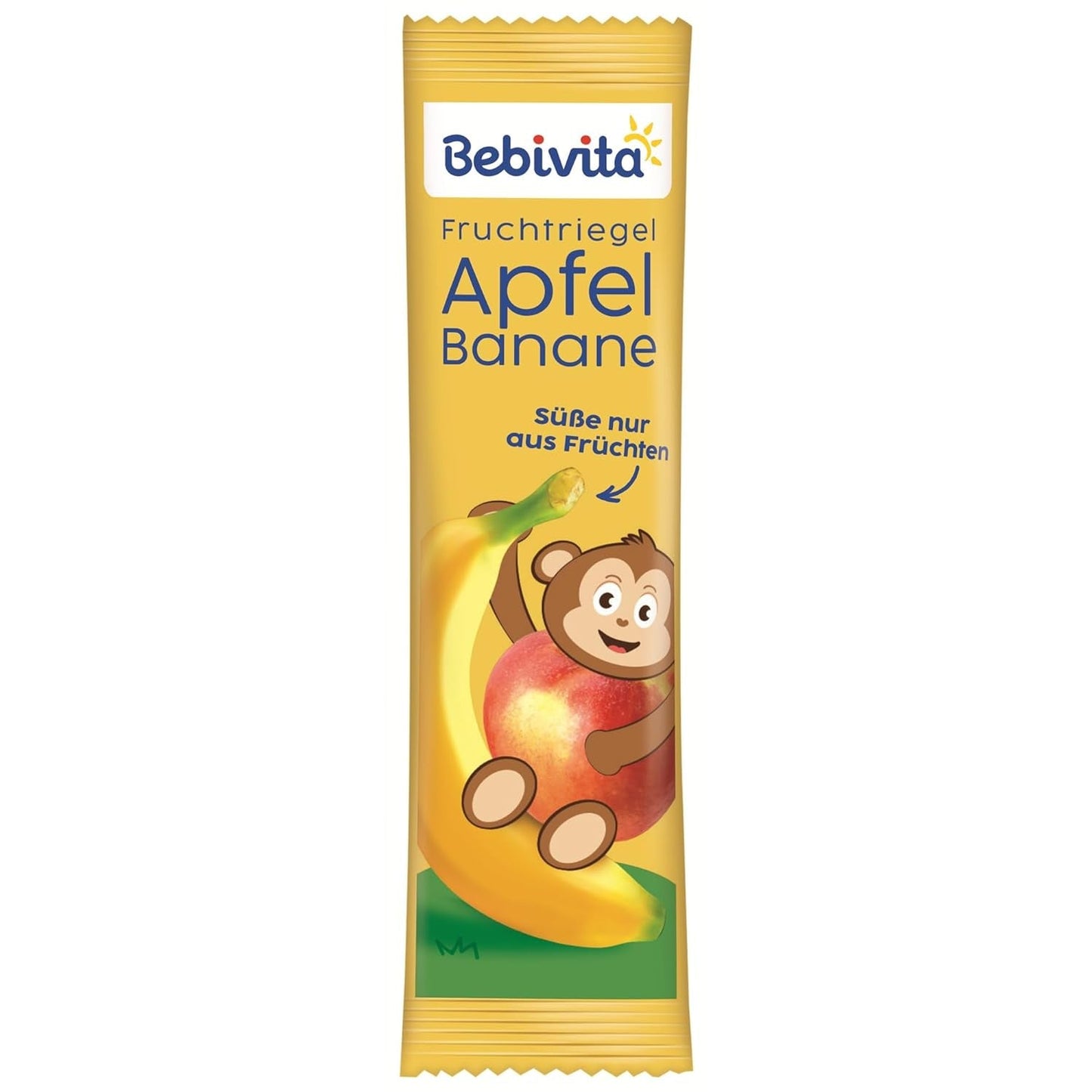 Äppel- och bananbars (20 x 25g), endast sötad med frukt, perfekt mellanmål mellan måltiderna, tillagade av strikt kontrollerade och utvalda ingredienser.