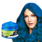 Blått hårvax Tillfälligt blått hårsprayfärg Crazy Blue Tvättbar hårfärg Omedelbar hårfärgning Naturlig hårfärg Styling Hår för män Kvinnor Fest Naty Shop Hårfärgning Standardtitel