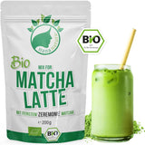 Nananatura'S Bio Matcha Latte Mix med 22 % ceremoniellt grönt tepulver från Japan | För en enkel och läcker njutning av te | Passar även till glass och bakverk