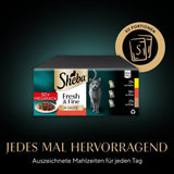 Sheba CATCARE-påse Wet Fresh & FINE (kött) bitar i sås Vuxen 50G Multipack Standard
