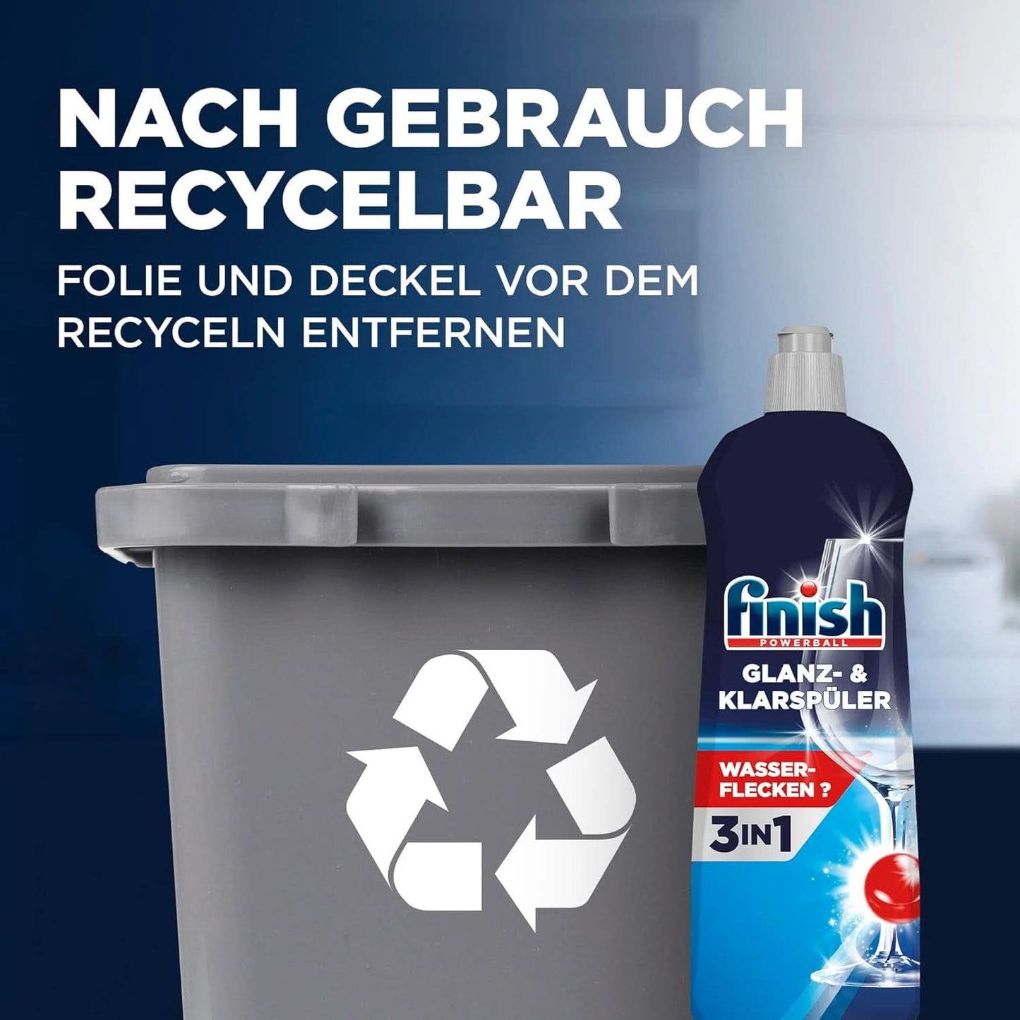 Finish Shine & Rinse Aid - För glänsande och torr disk utan vattenfläckar - Megapack 800 ml (3-pack) Naty Shop