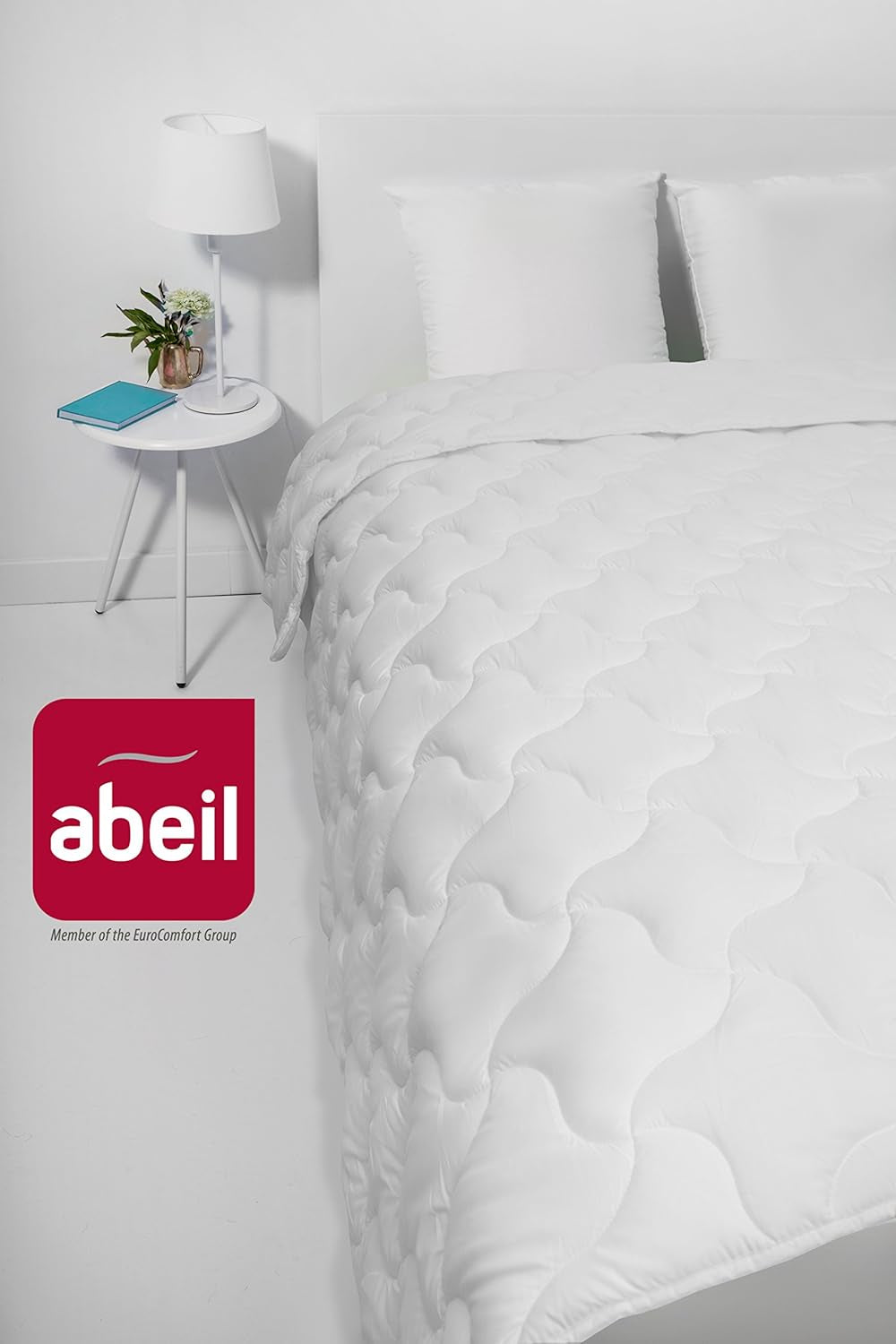 Abeil 1388 Duvet Topcool, tunn, fuktregulator, vit, 240 X 260 Cm Täcken och täcken Naty Shop