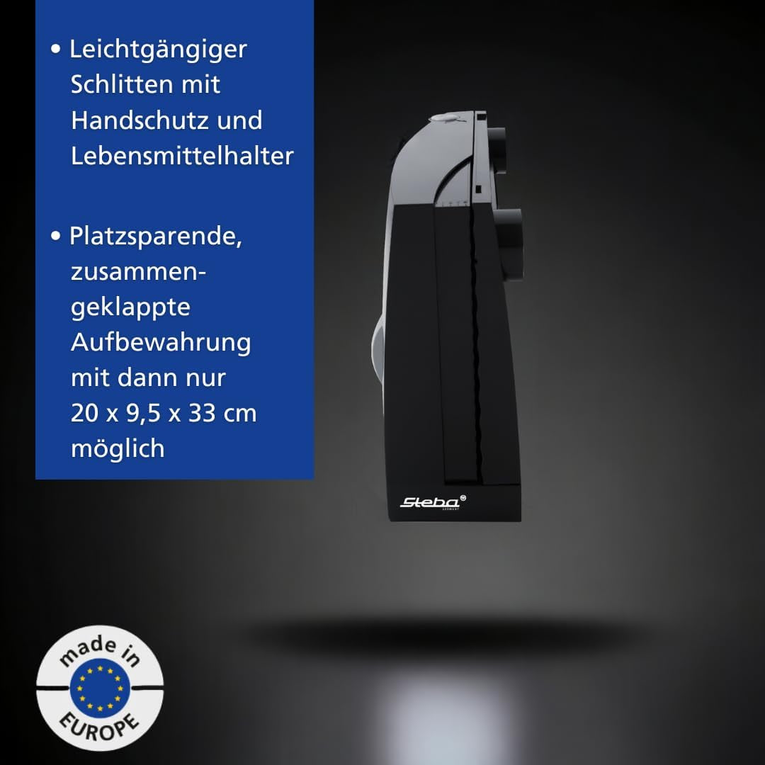Steba multifunktionsskärare, justerbar skärtjocklek upp till 17 mm, handskydd Rasnite och Naty Shop Slicers