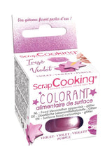 Scrapcooking - Limegrön matfärgning - Ätbart glitterpulver för ytor - För kakor, kakor, makroner, choklad och fudge - Limegrönt - 4087