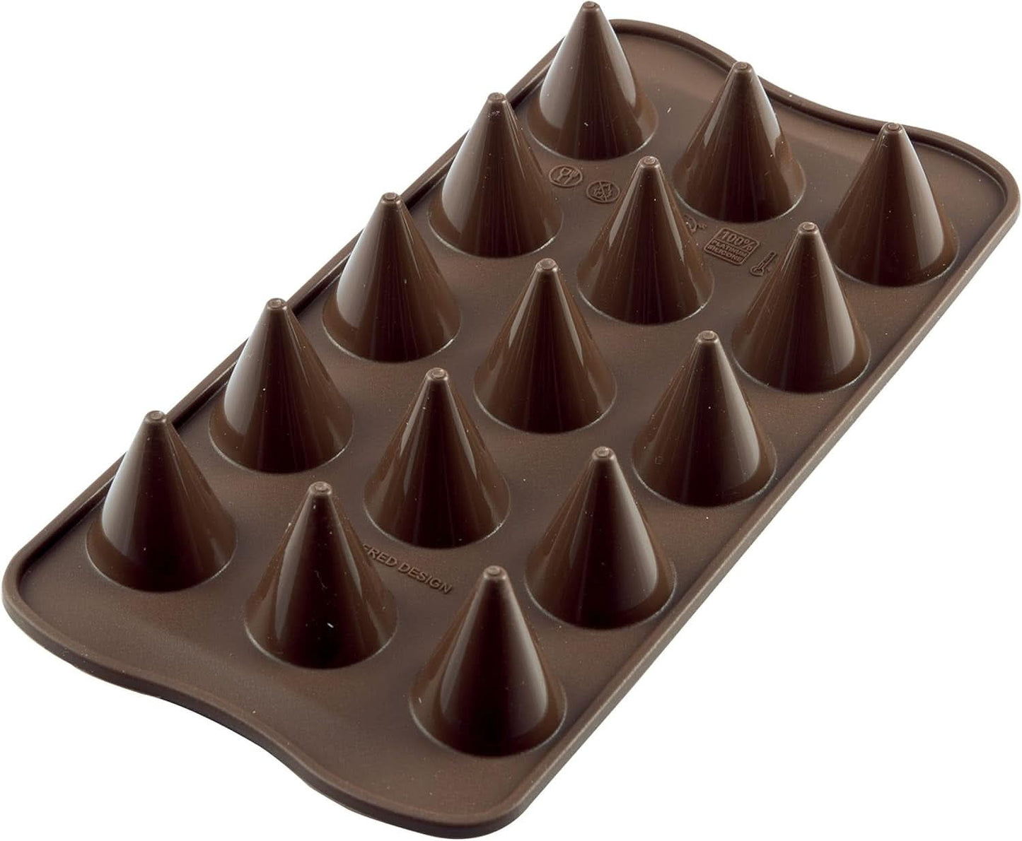 Silikonpralinform Silikomart kon Ø 2,6 x H 2,8 cm, 7,5 ml, 15 hålrum (SCG20) Kök Naty Shop Scg20 koner