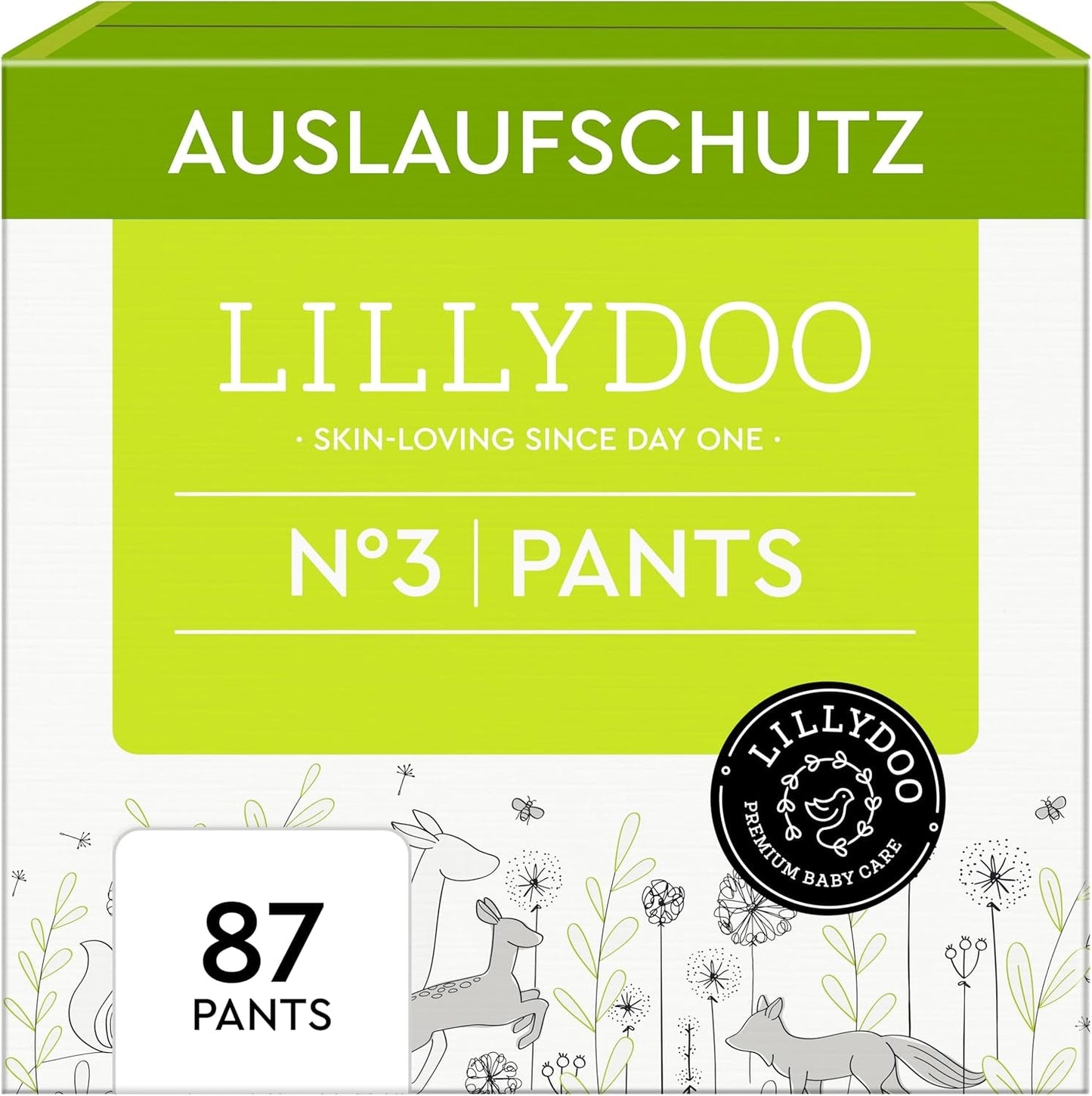LILLYDOO hudvänliga byxor storlek 5 (12-17 kg) Månadslåda (105 stycken)