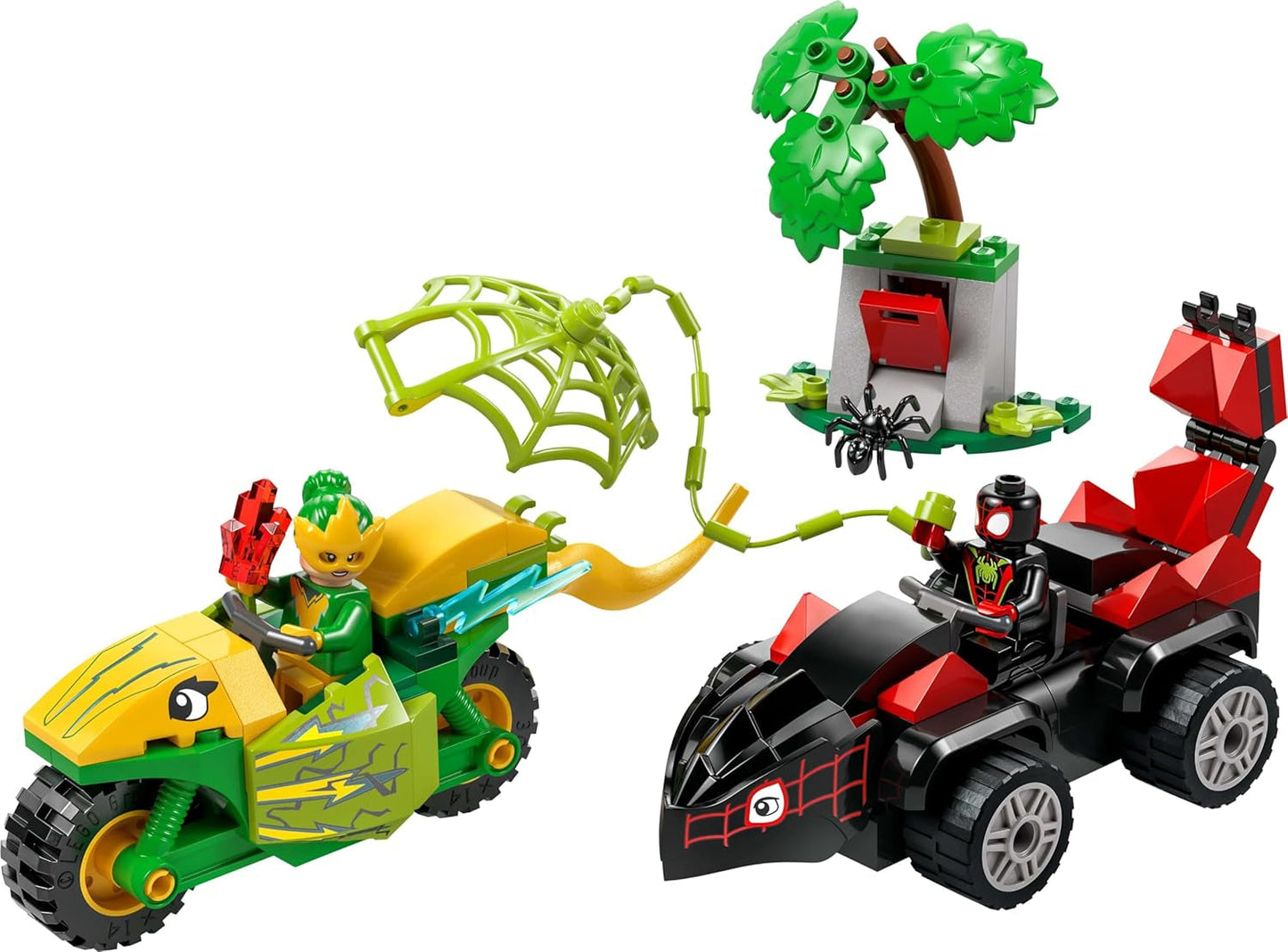 LEGO Marvel Action Kul Med Spin Och Elektro I Sin Dino Speedsters, Byggbar Superhjältebil För Pojkar Och Flickor Från 4 År, Hjälteset Med Leksaksbil, Spidey Och Hans Super Vänner 11198 Byggset Beuche den LEGO-Store