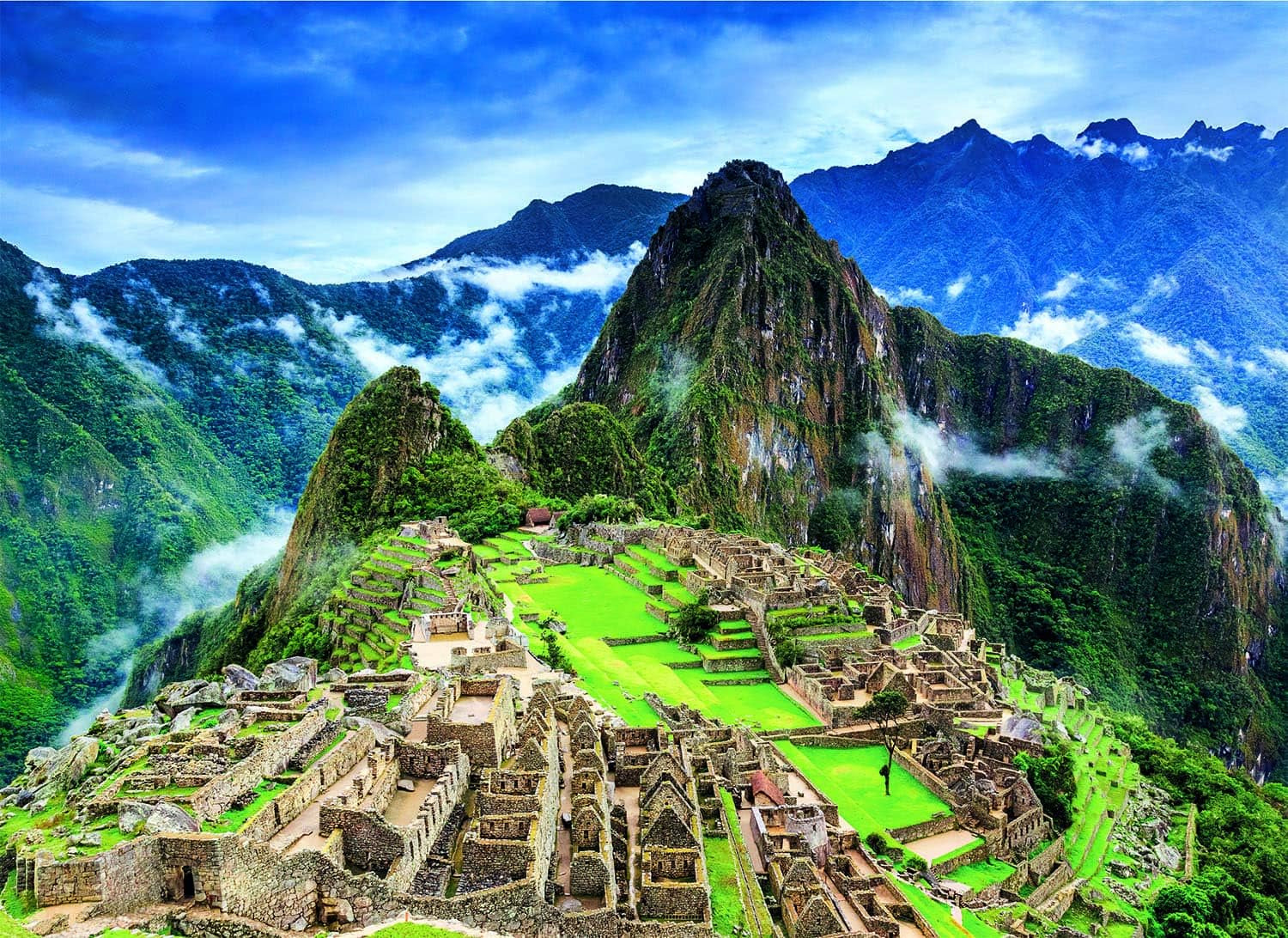 Clementoni 39604 Machu Picchu - Pussel 1000 bitar från 9 år, Färgglatt pussel för vuxna med djärva färger, Skicklighetsspel för hela familjen, Trevlig presentidé Puzzle Naty Shop