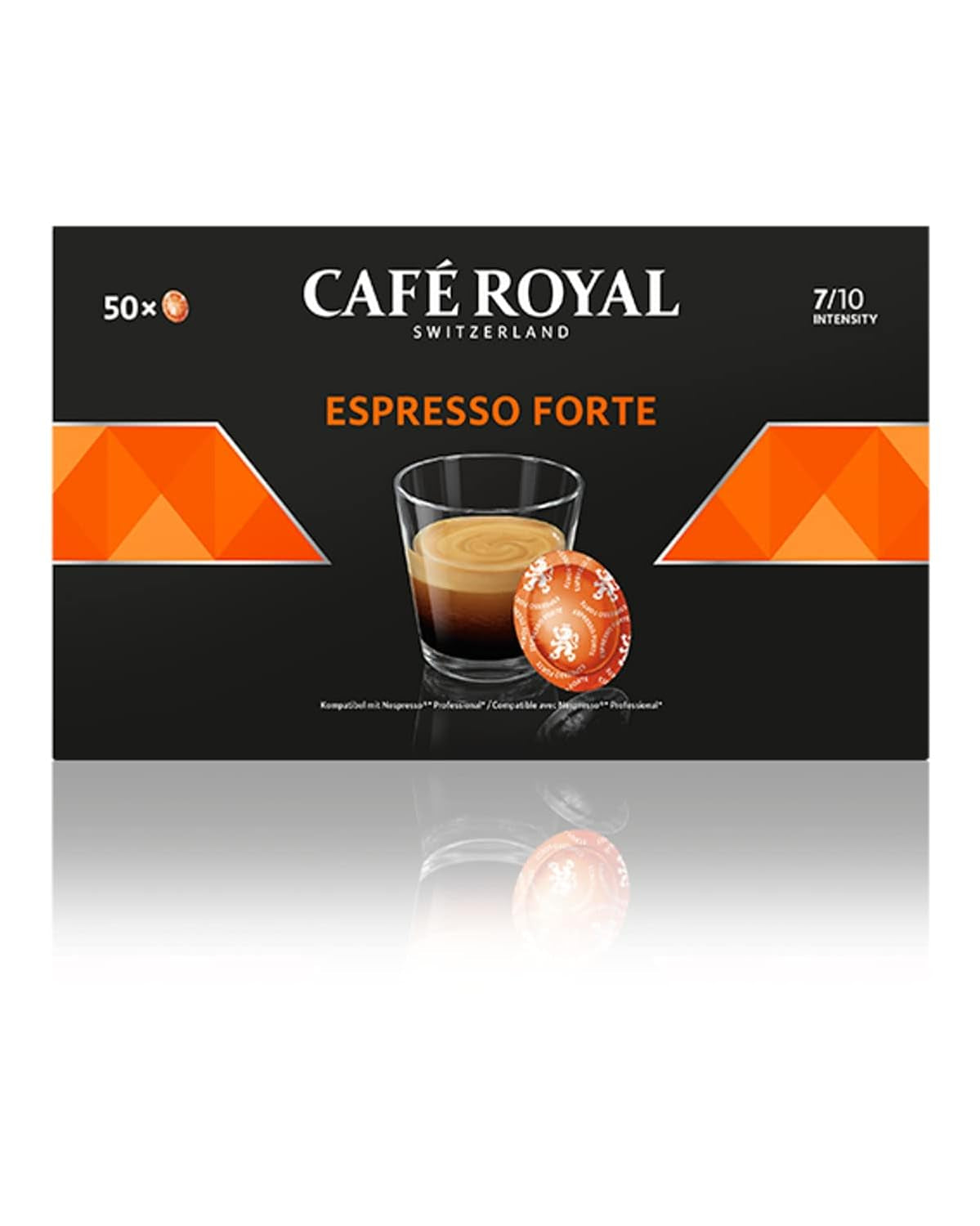 Espresso Forte 50 Pads för professionell Nespresso Machine - 7/10 Intensity - UTZ-zertifiziert & Espresso Decaffeinato 50 Pads för professionell Nespresso Machine - 7/10 Intensity