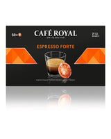 Espresso Forte 50 Pads för professionell Nespresso Machine - 7/10 Intensity - UTZ-zertifiziert & Espresso Decaffeinato 50 Pads för professionell Nespresso Machine - 7/10 Intensity