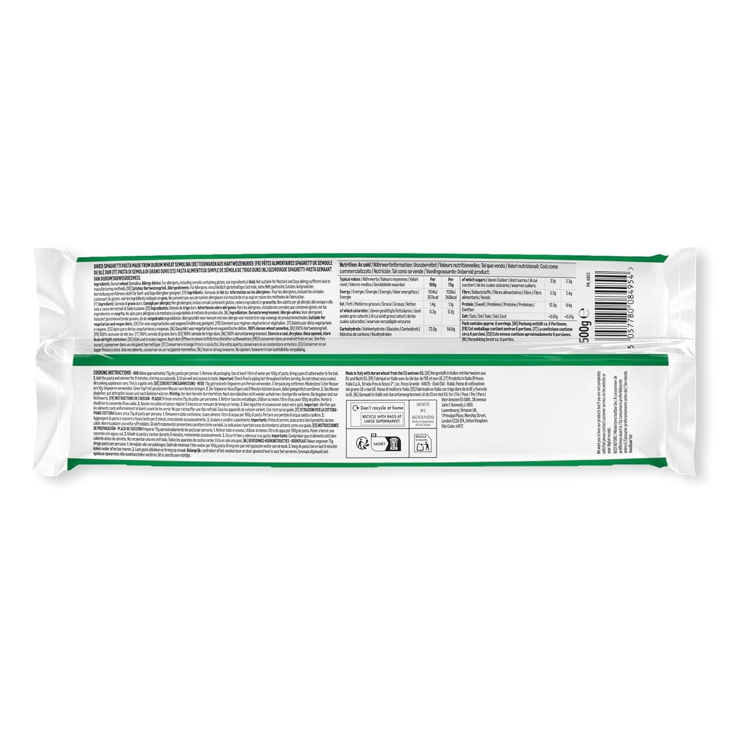 Spaghetti från Amazon, 500g