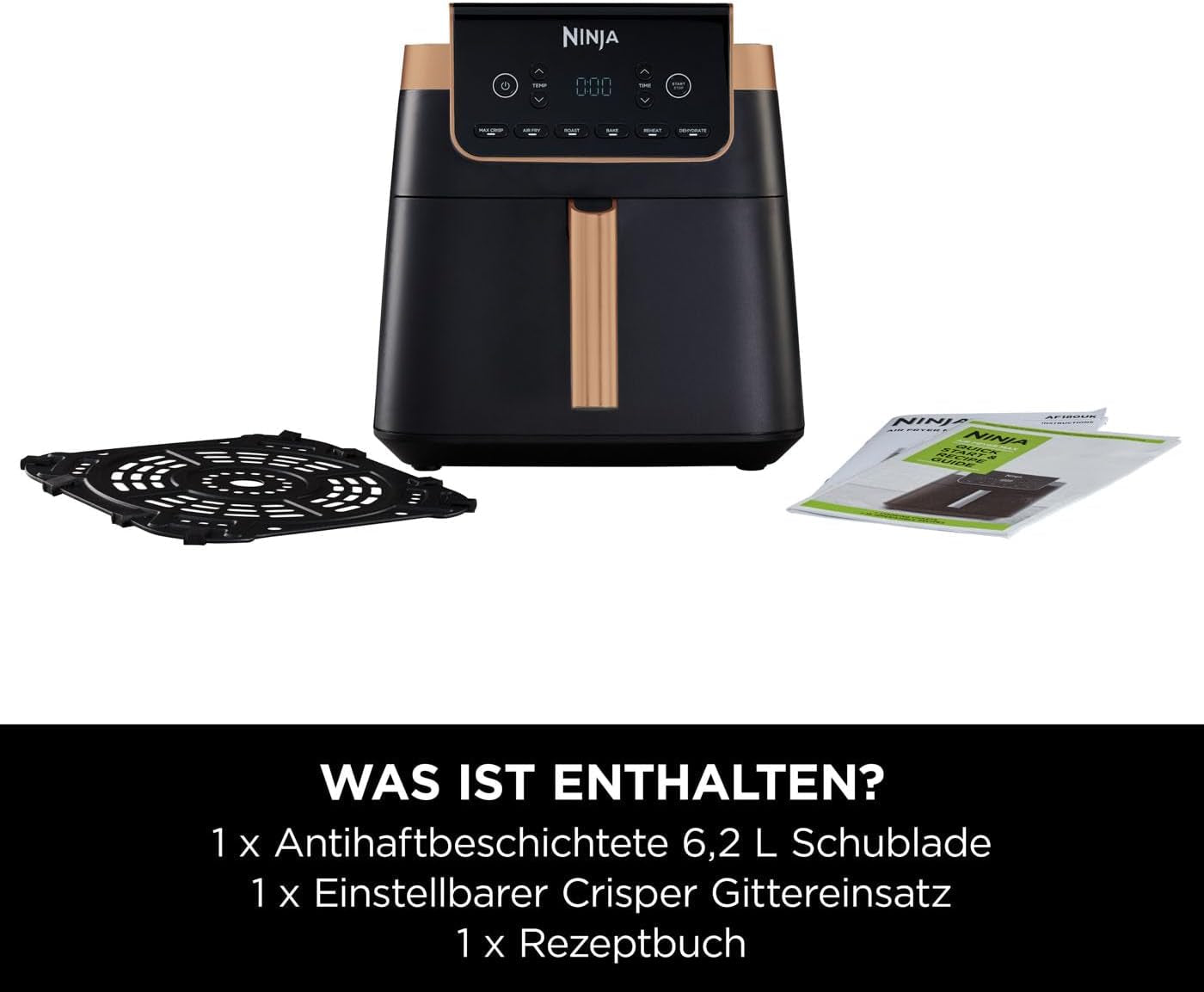 Ninja Air Fryer MAX PRO AF180EUCP, 6,2 liter, oljefria Naty Shop Appliances