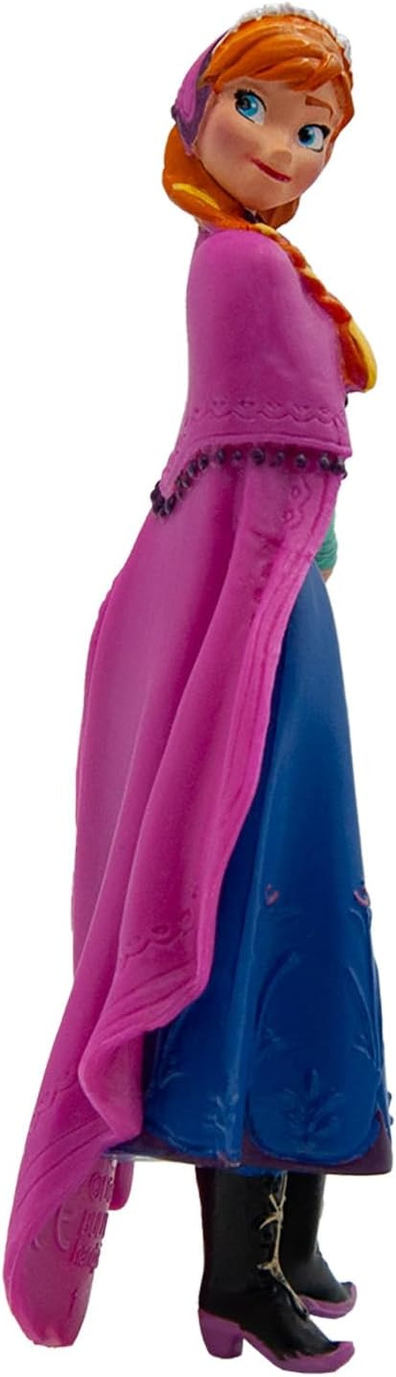 Bullyland 12960 - Prinsessan Anna-figur från filmen Frozen av Walt Disney, ca. 9,5 cm, mycket detaljerad, perfekt som en liten present till barn från 3 år och uppåt