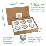 Tealavie presentuppsättning med 6 fruktteer (60g) Provset presentförpackning Tack presentidéer för kvinnliga kollegor Mors dag 2024