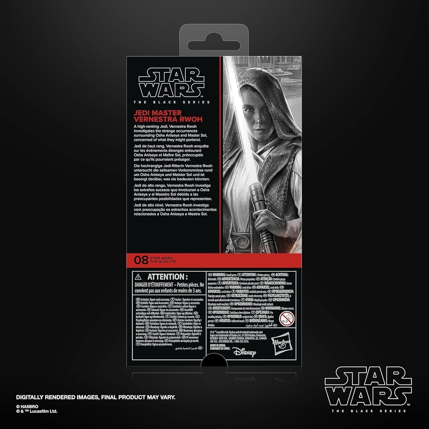 Star Wars Black Series Jedi Master Vernestra Rwoh, Acolytes Collectible Actionfigur (15 Cm) Actionfigurer Naty Shop
