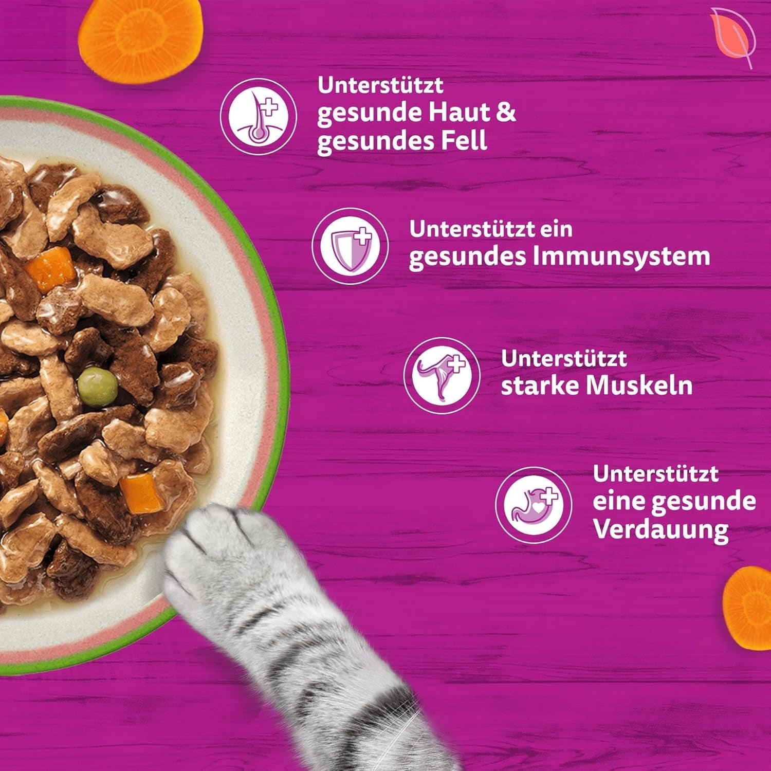 WHISKAS SMAKLIG MIX Nassfutter i sås für Katzen 40 x 85 g Chef's Choice