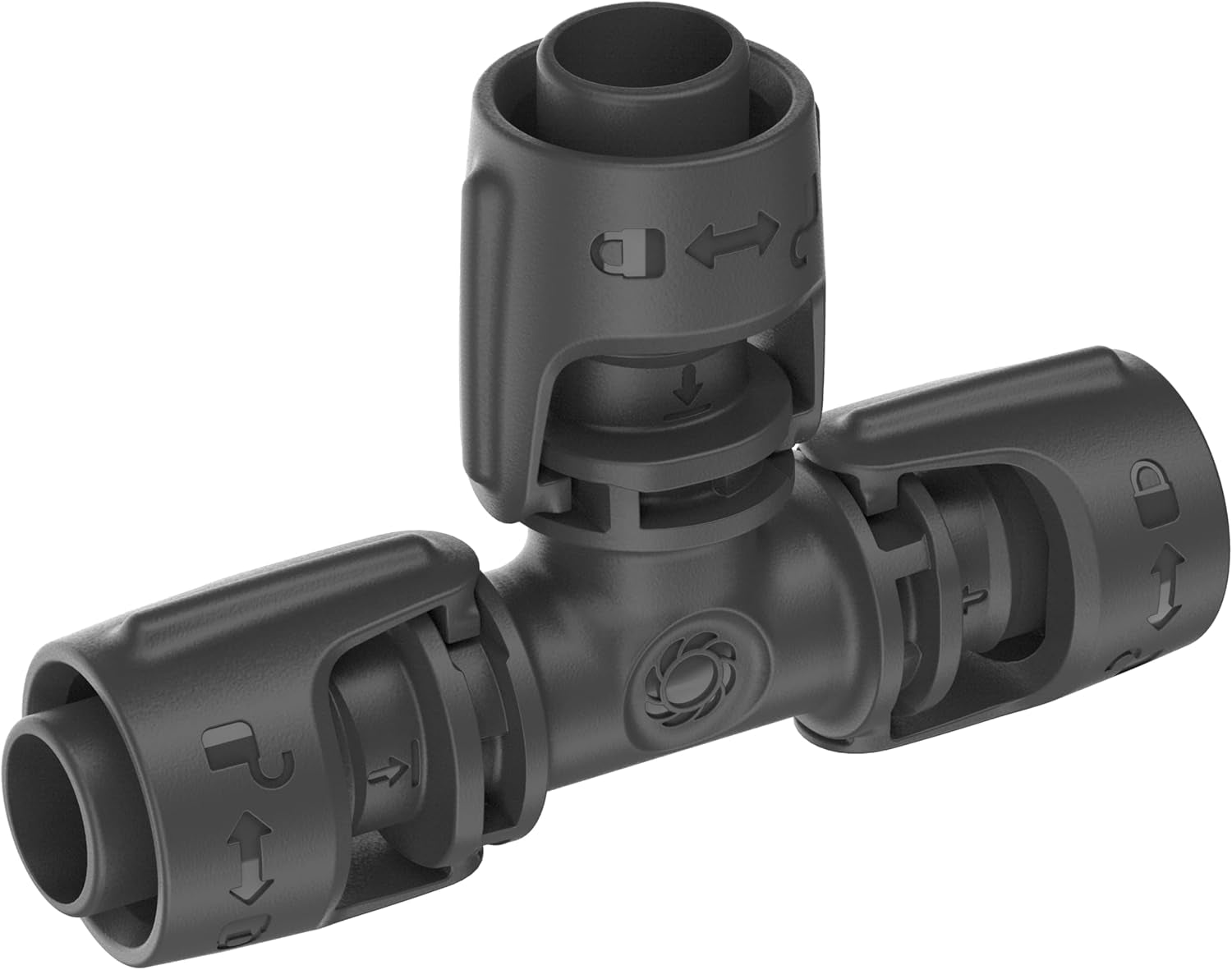 Gardena mikrodroppbevattningssystem T-Piece 13 mm (1/2"): Anslutning för 13 mm matarrör, T-gren, automatisk bevattning, återanvändbar (13201-20)