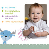 Cleanic Baby Eco Pure Water Wet Wipes – (1 x 50 st.) Våtservetter för barn och spädbarn – parfymfri, sköljbar, känslig hud – 50 st.