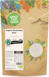 Wholefood Jord Ekologiskt Bovetemjöl 1kg | Grym | Icke-GMO | Vegan | Certifierad ekologisk