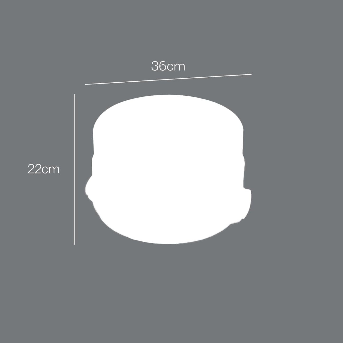 Metaltex tårtbehållare, justerbar i höjdled, polypropen, vit/transparent, ⌀ 30 cm, höjdjusterbar 8 och 15 cm Matförvaringslådor Naty Shop