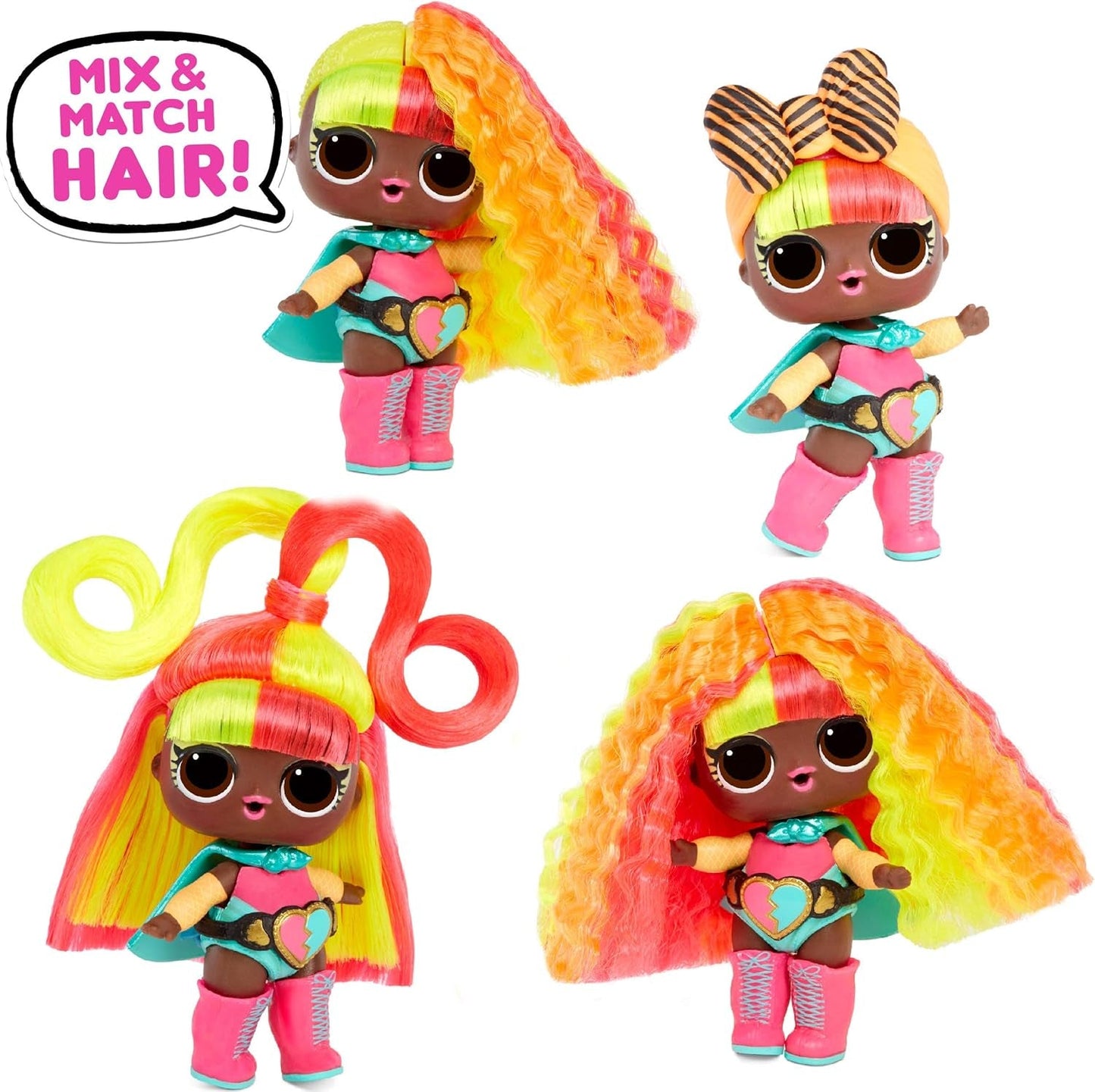 LOL Surprise Collectible Dolls for Girls - Med 15 olika överraskningar och frisyrer - #Hairvibes Dolls