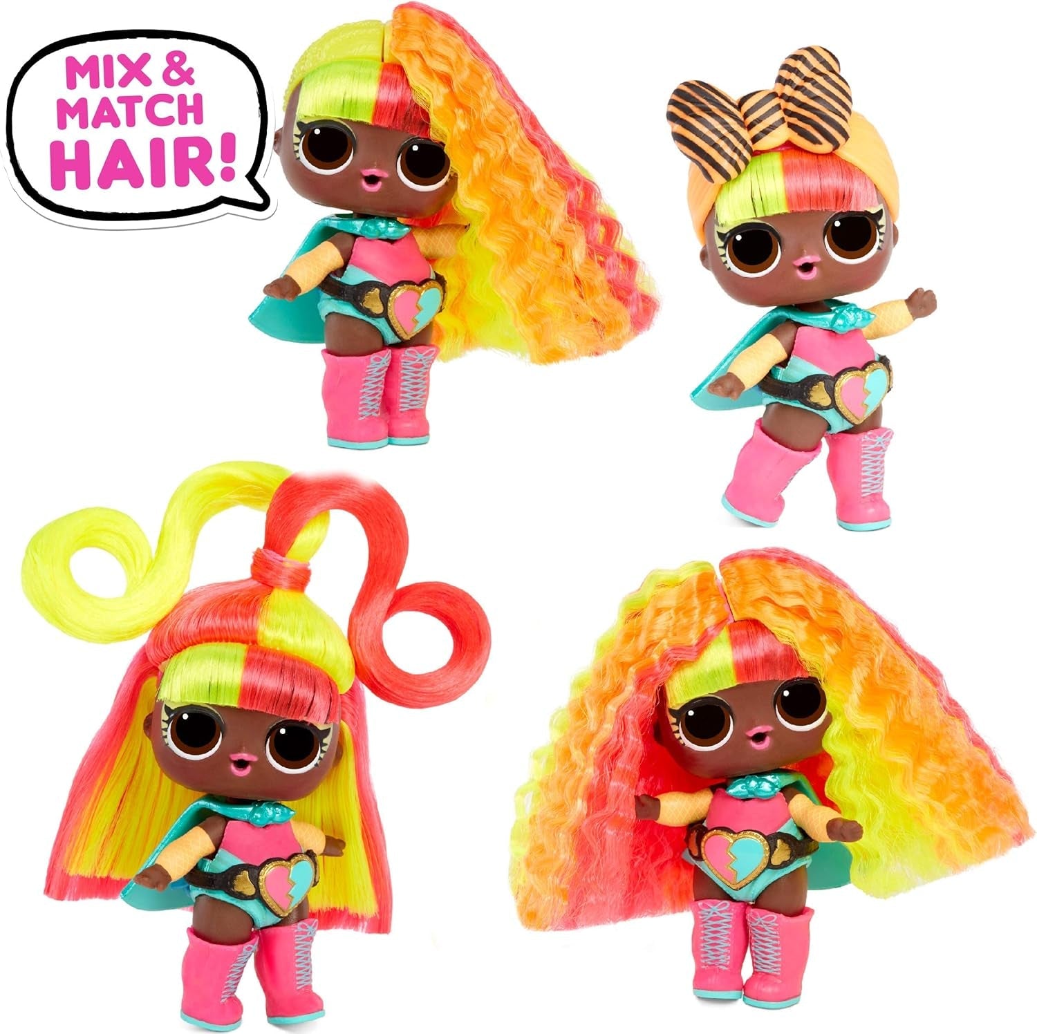 LOL Surprise Collectible Dolls for Girls - Med 15 olika överraskningar och frisyrer - #Hairvibes Dolls