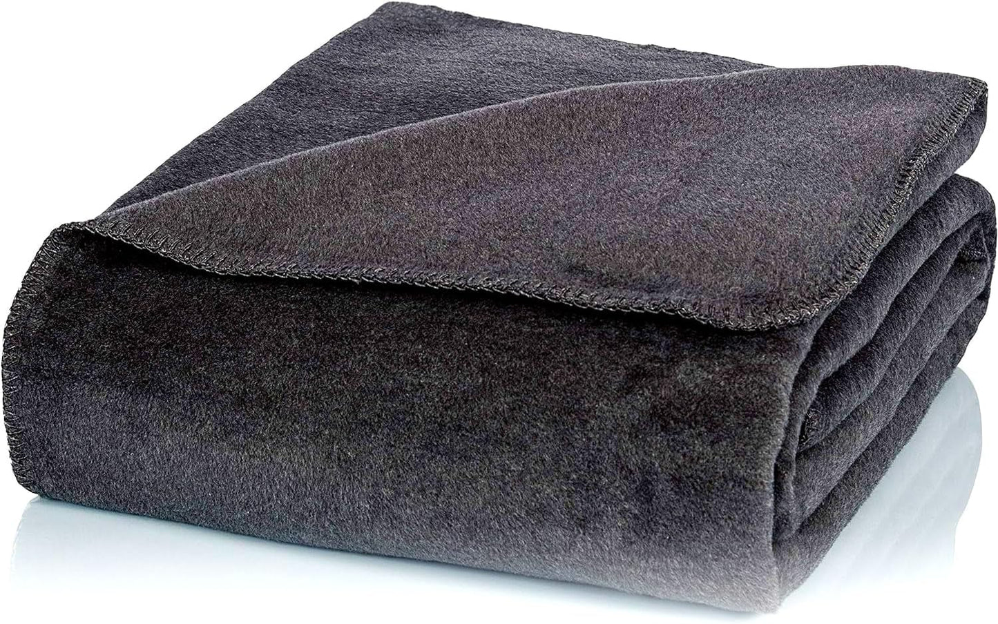 Glat mysig filt enkel vinröd filt 130X170 cm soffa, mjuk och varm ullfilt extra fluffig som en sofffilt sofffilt, gosig filt mysig filt, plysch soffpläde, U1B sängar och filtar Glat Uni antracit