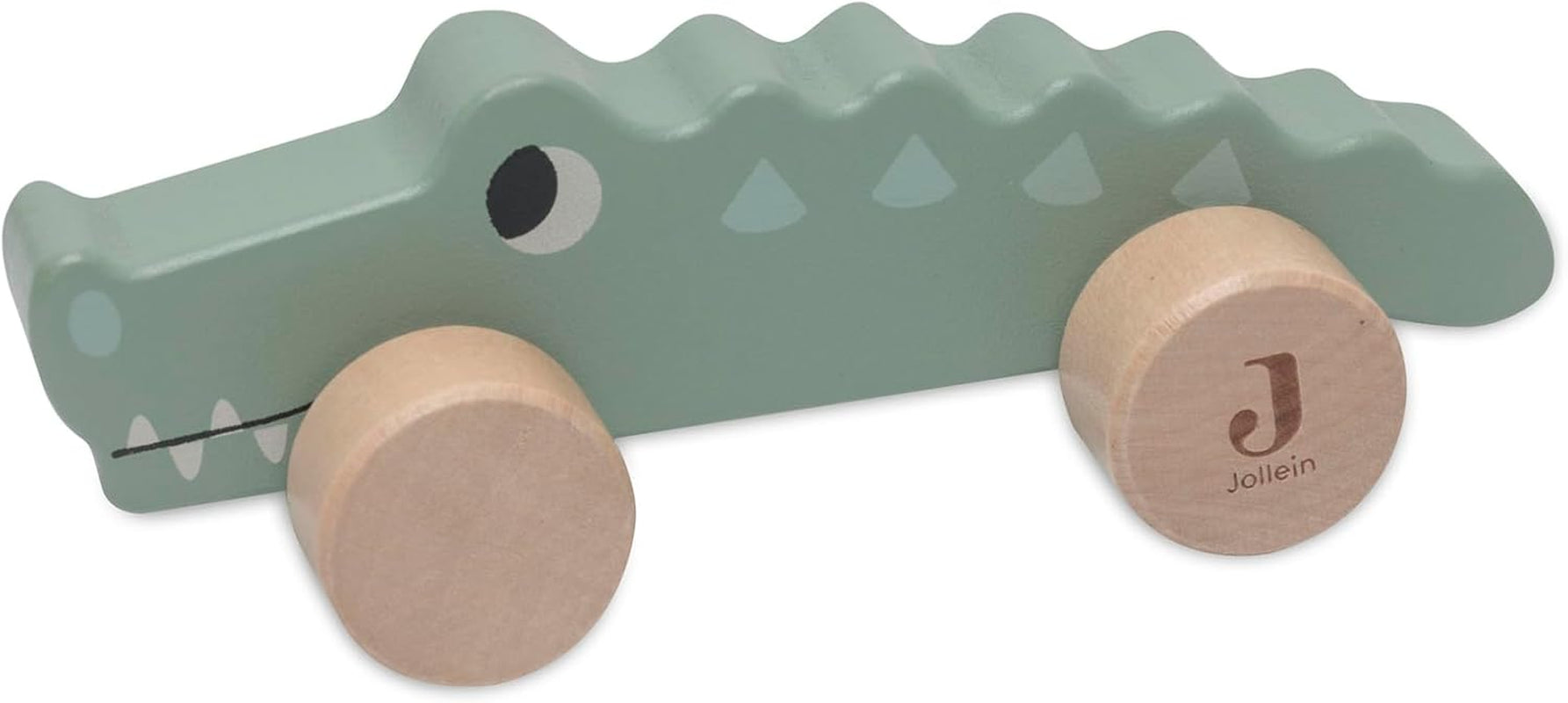Jollein 112-001-67090 Träleksak på hjul, grön Baby Toys Naty Shop