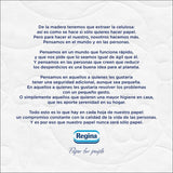 Regina Feeling - 42 rullar toalettpapper, 175 ark med tre lager, naturligt bomullsextrakt och delikat doft, 60 % återvunnen plastförpackning, 100 % Fsc-certifierat papper