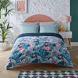 Night Lark Coverless Duvet Super King 6 Tog Vårsommar - Abstrakta vågor. Supermjuk, bekväm och lätt filt. Maskintvättbar och snabbtorkande, allt i ett set Vändbara örngott Naty Shop Täcken och täcken Palmer i pastellfärger Enkelsäng