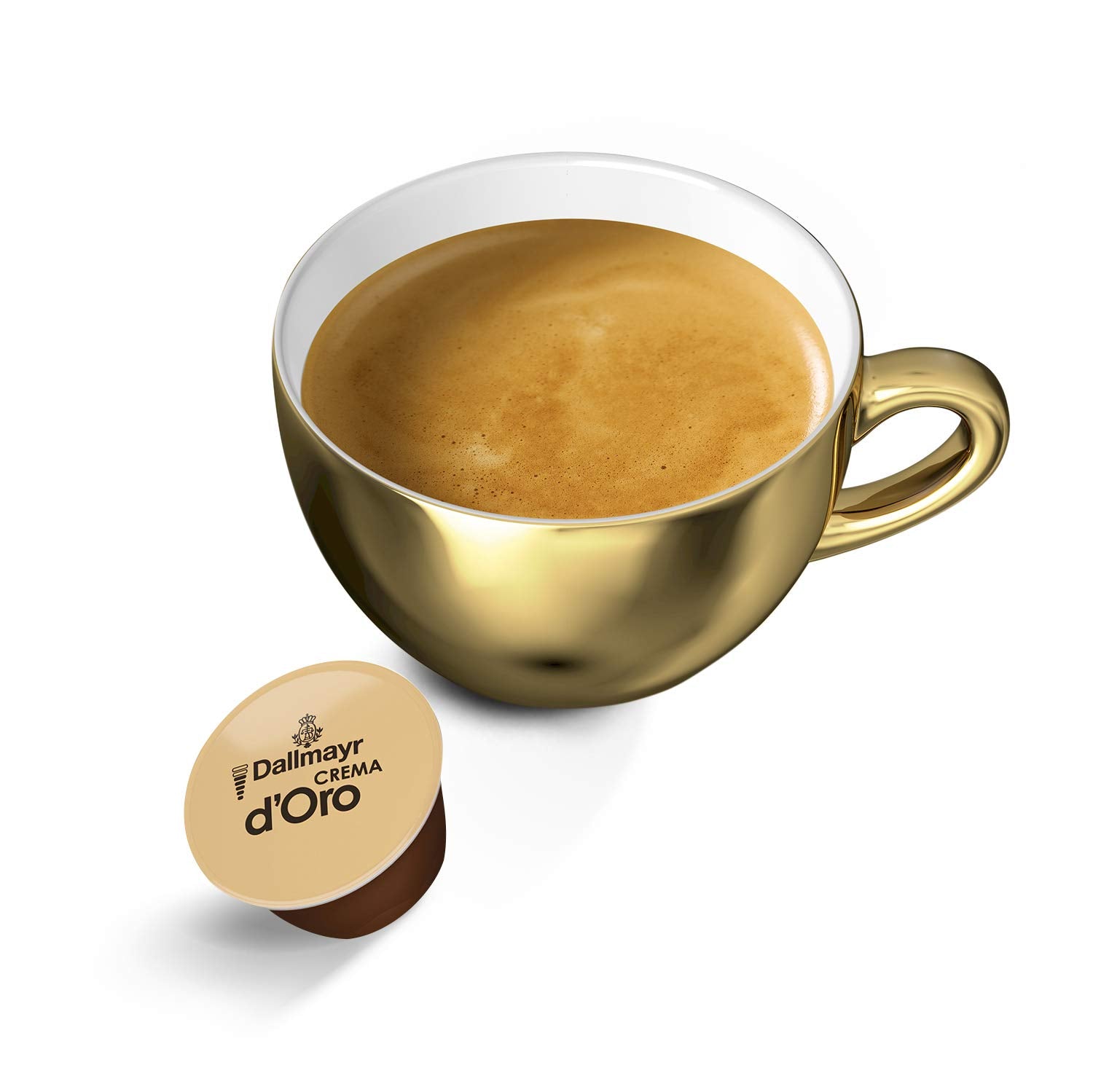 Dallmayr Crema d´Oro, XXL-Vorratsbox & Dallmayr Crema d´Oro intensa (48 Kaffeekapseln, Intensität 9 av 12, 100% Arabica-Bohnen), 3er Pack (3x16 Kapseln)