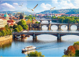Trefl, Pussel, Prag, Tjeckien, 500 bitar, Premium kvalitet, För vuxna och barn över 10 år Puzzle Naty Shop