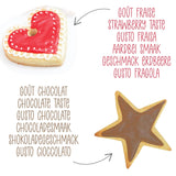 Scrapcooking - 4-delade markörer: guld, choklad, vit och röd - dekorativa ätbara pennor för att skriva och rita på desserter, kakor och kex