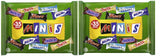 Miniblandad chokladbulkpack, choklad, 35 minichokladsnacks (Mars, Snickers, Bounty, Twix, Vintergatan) som godis, chokladpresent, godisask (710 g)