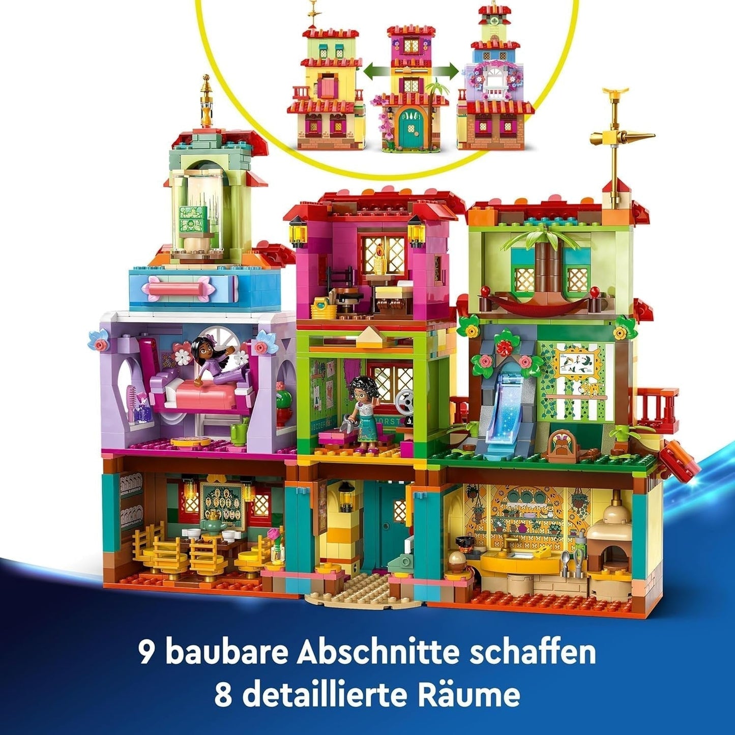 LEGO Ç€ Disney Encanto Magical House of Madrigals Barndockhus med Mirabel Lekfigur Byggleksak för flickor och pojkar från 7 år 43245 Byggset Besuche den LEGO-Store