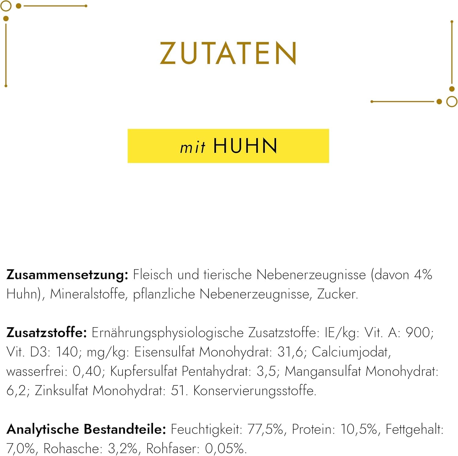 Gourmet Gold Fine Paste Katzenfutter nass, mit Huhn, 12er Pack (12 x 85g)