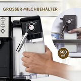 Espresso Breville Prima Latte II | Latte och cappuccinomaskin | Professionell pump med 15 bar och mjölkskummare | Silver [VCF108X]