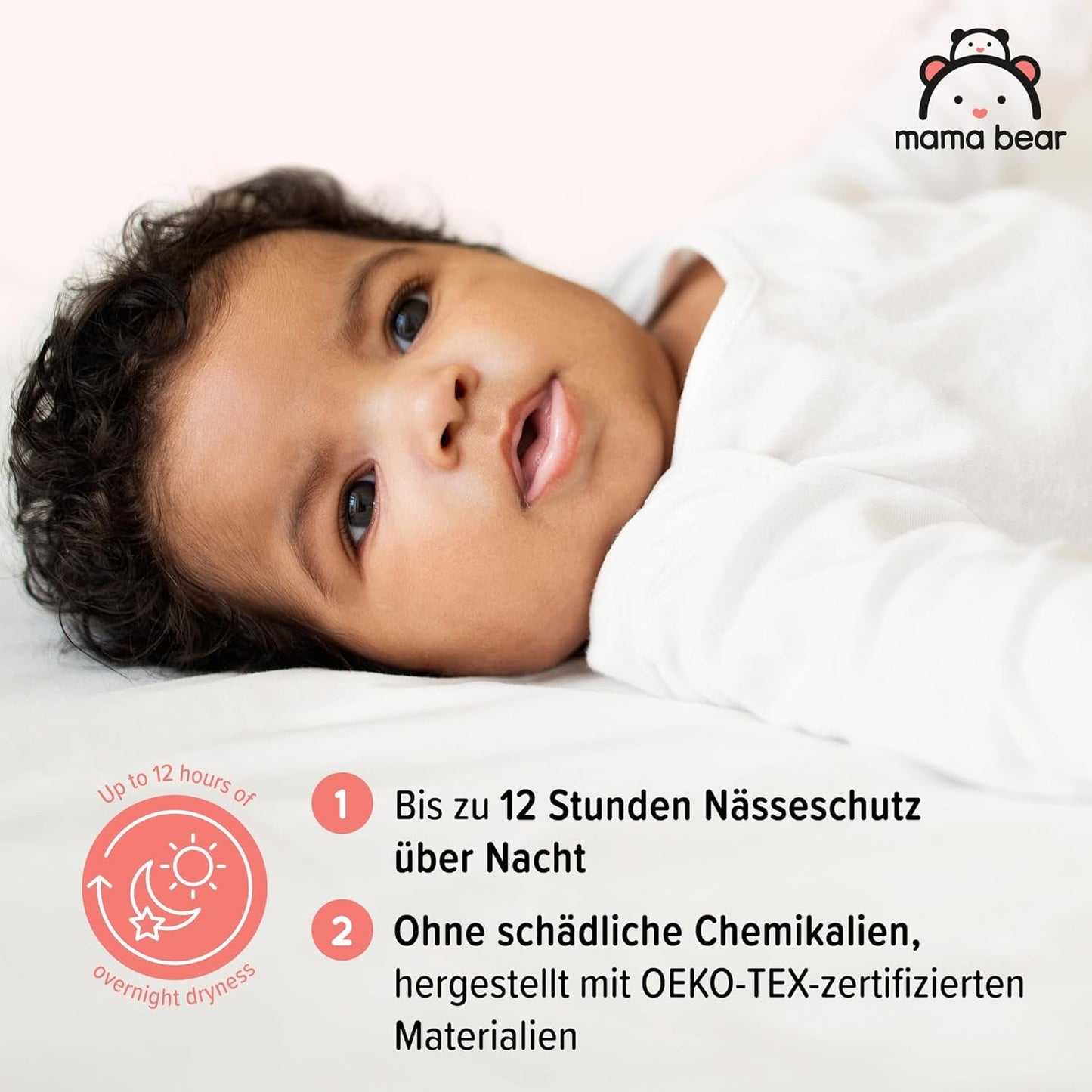 Amazon-märke: Mama Bear Disney-blöjor, storlek 5 (12-17 kg) - Månadslåda, vit, 140 stycken (2 förpackningar om 70)